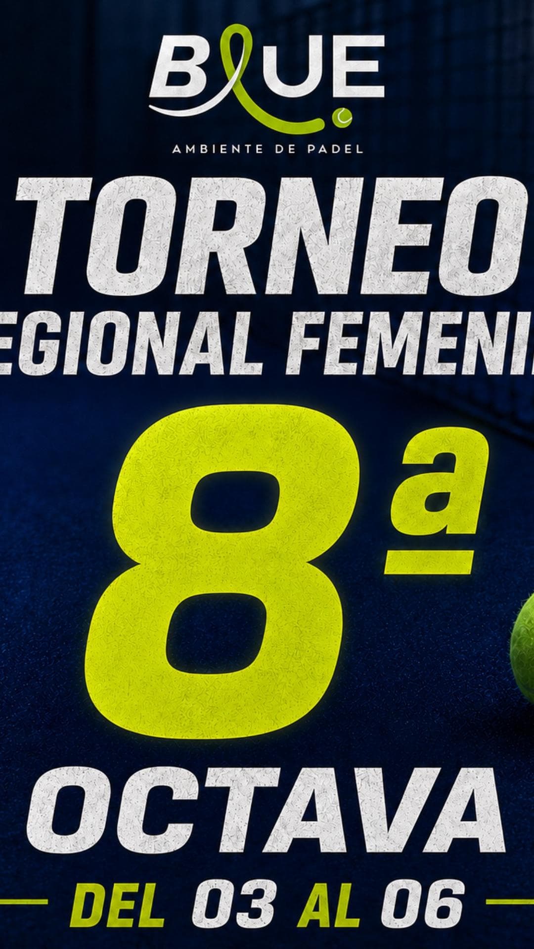 Historia de Blue  Ambiente de Padel