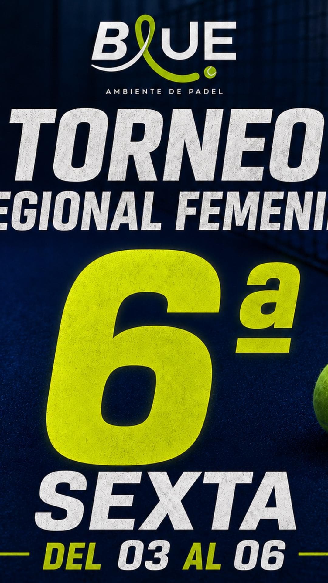 Historia de Blue  Ambiente de Padel