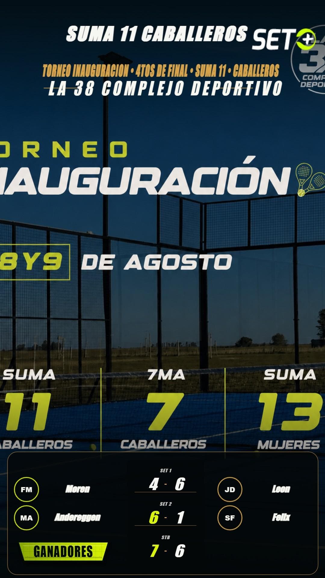 Historia de La 38 Complejo Deportivo