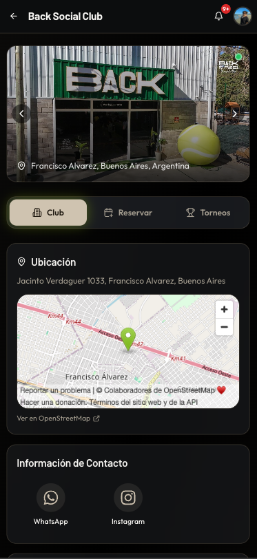 Perfil público de Back Social Club en SetPlus App